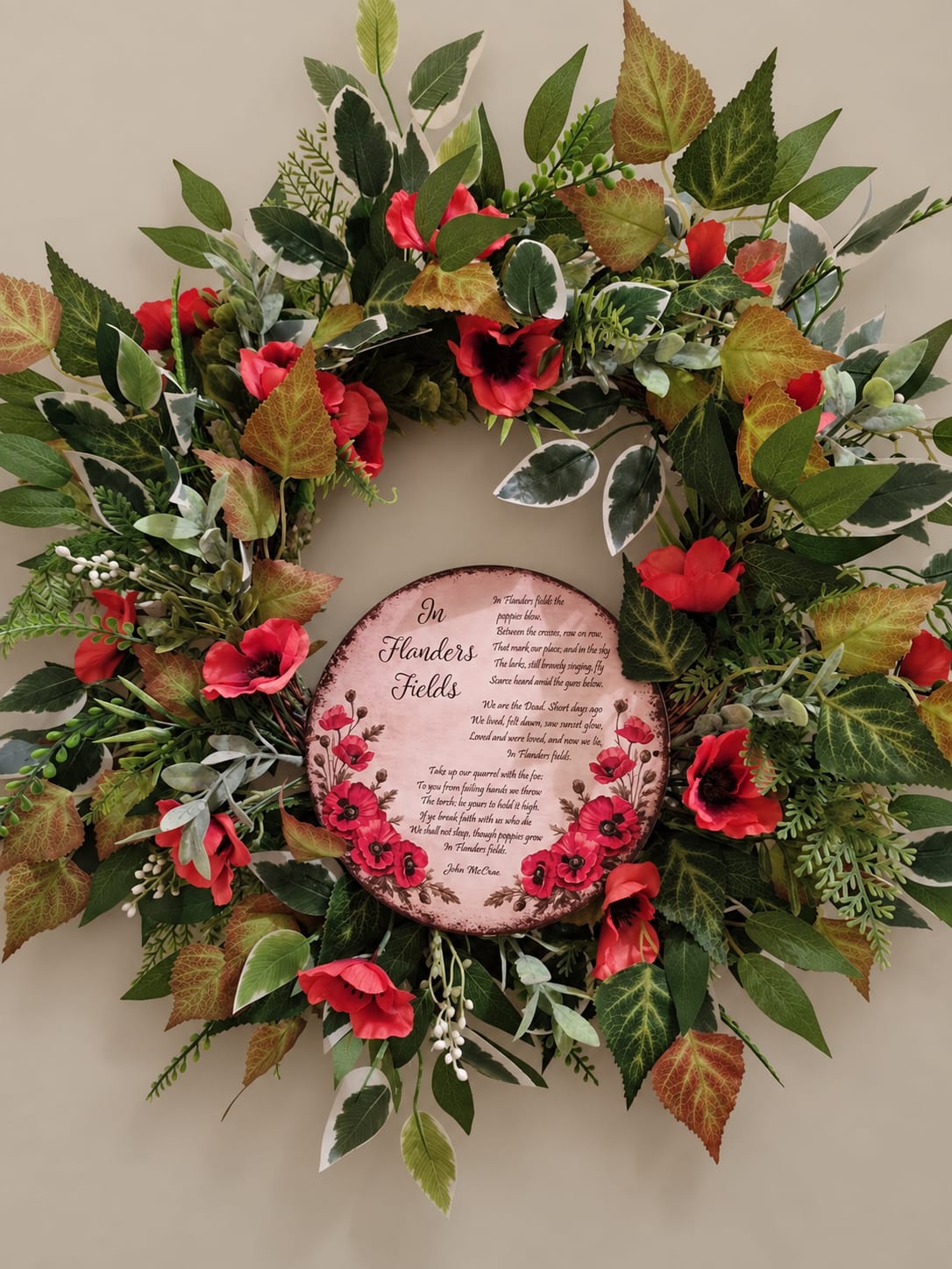 Remembrance Poppy Wreath