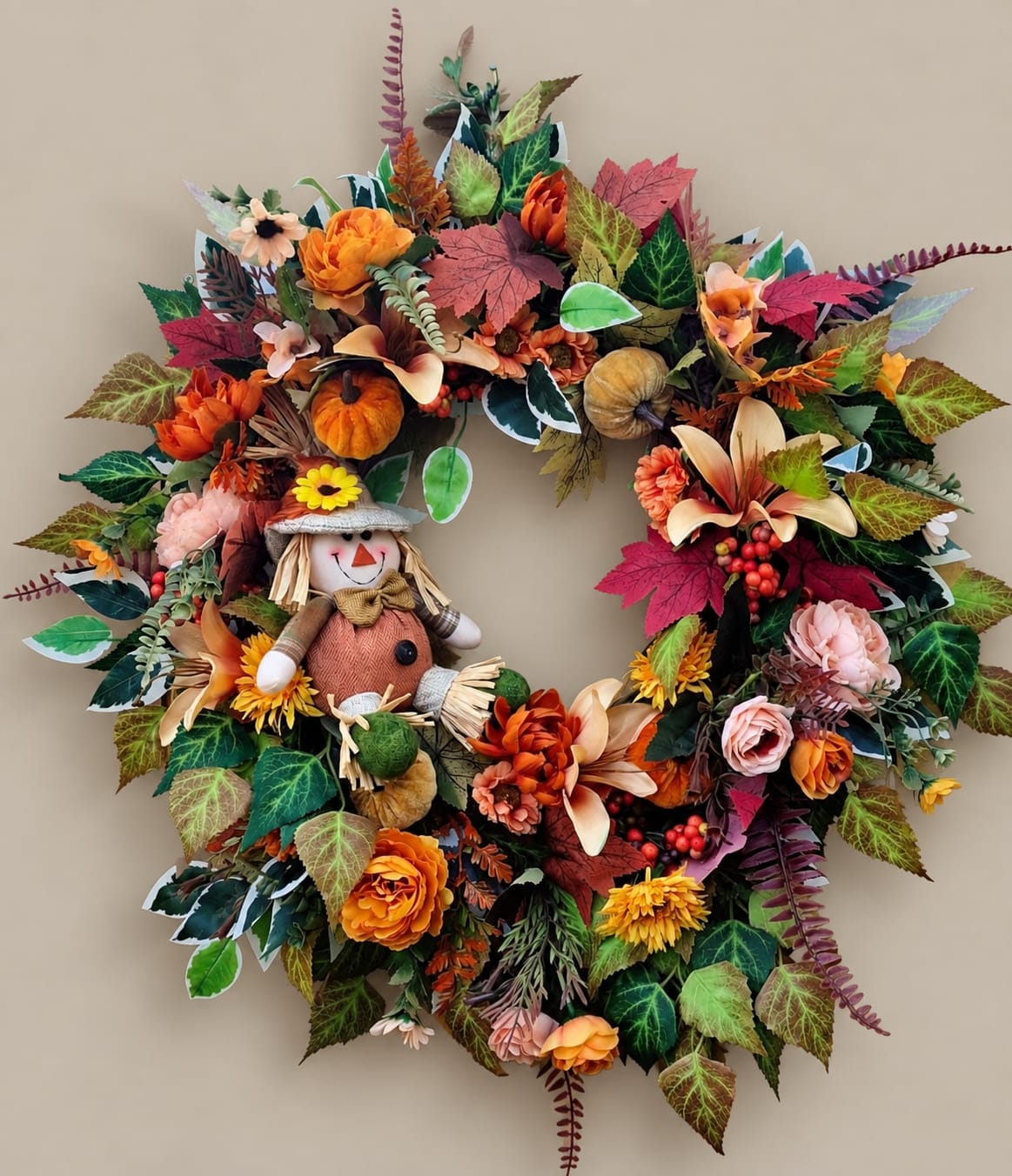 Autumn Scarecrow Wreath