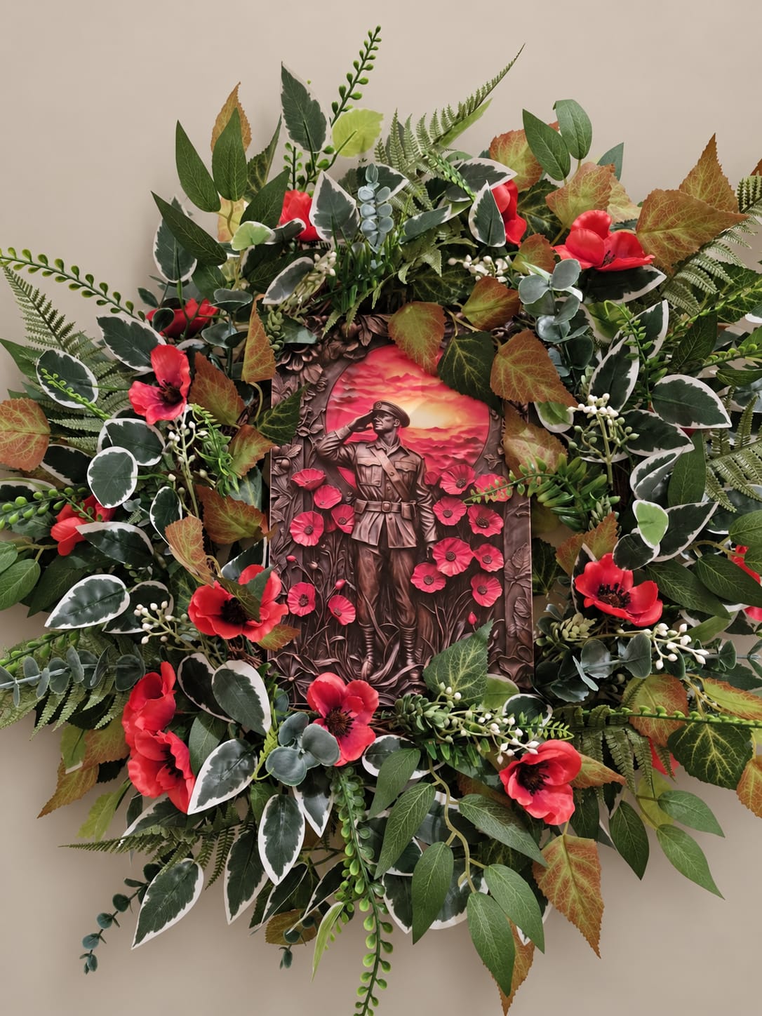 Robin Christmas Wreath